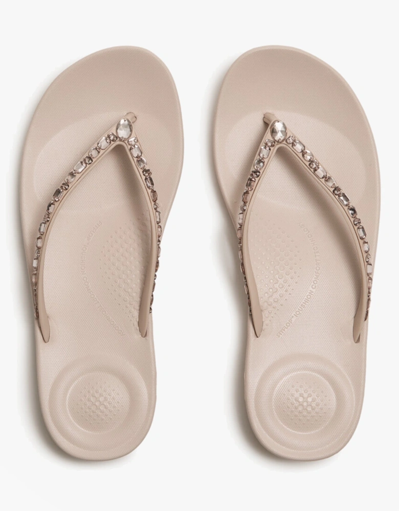 IQUSHION MULTI Womens Toe-Post Sandals All Nude Rose