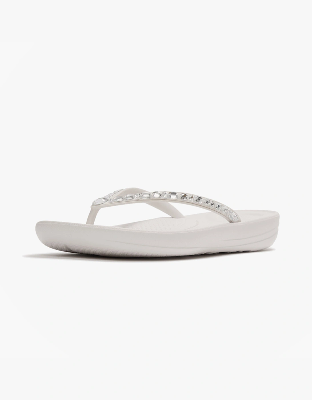 IQUSHION MULTI Womens Toe-Post Sandals Urban White