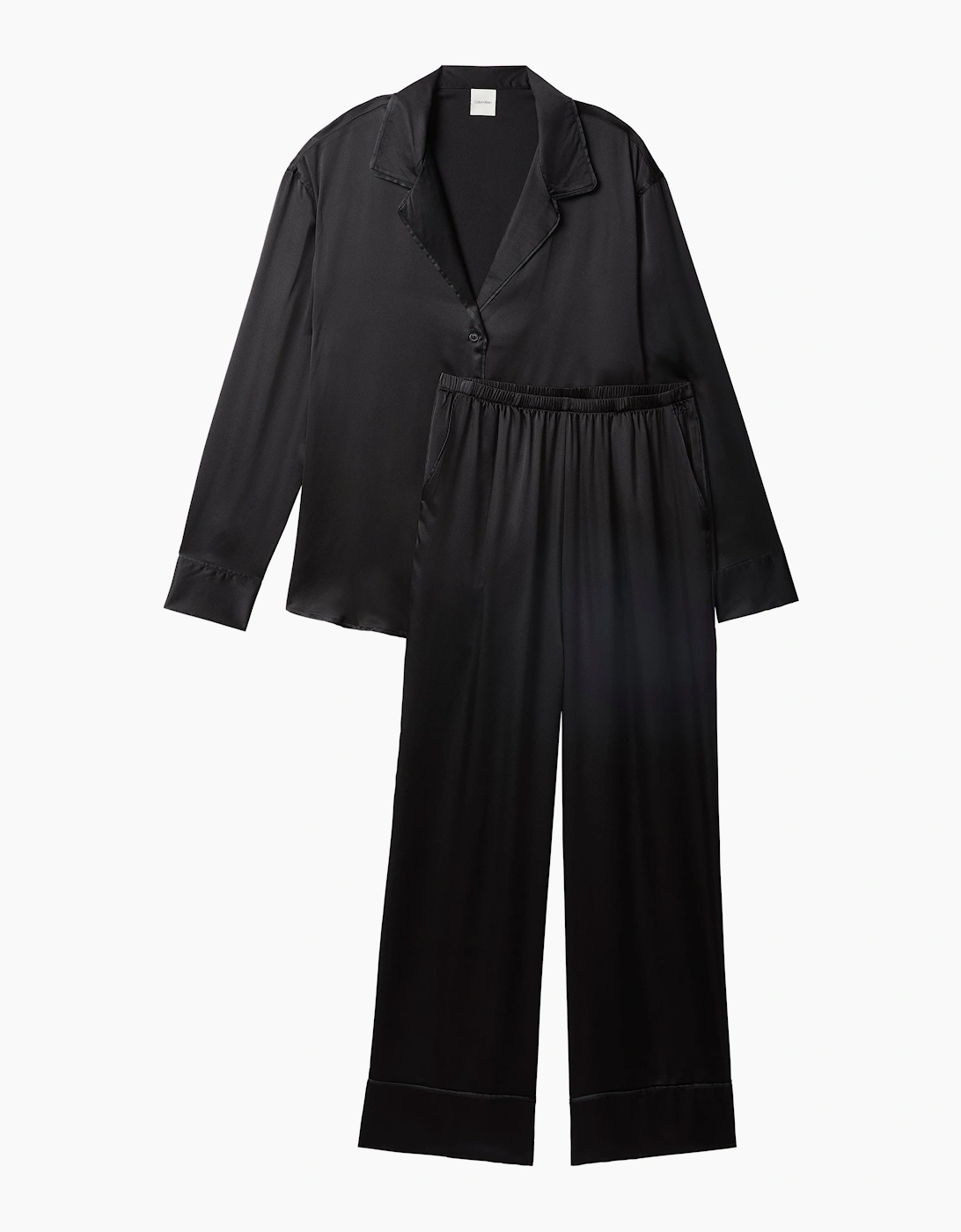 Calvin Klein SATIN SET Womens Pyjama Set Black