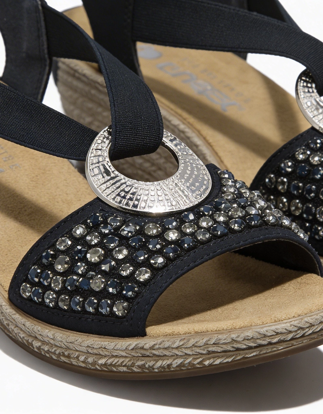 Rieker 62451-14 Womens Slingback Sandals Blue