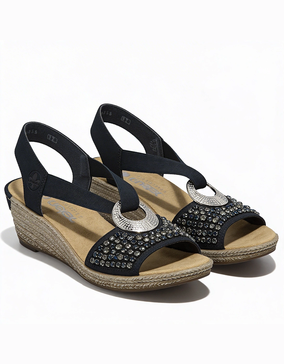 Rieker 62451-14 Womens Slingback Sandals Blue