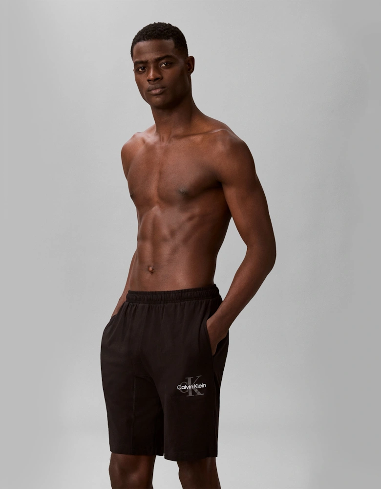 Calvin Klein MONOGRAM SLEEP SHORT Mens Shorts Black