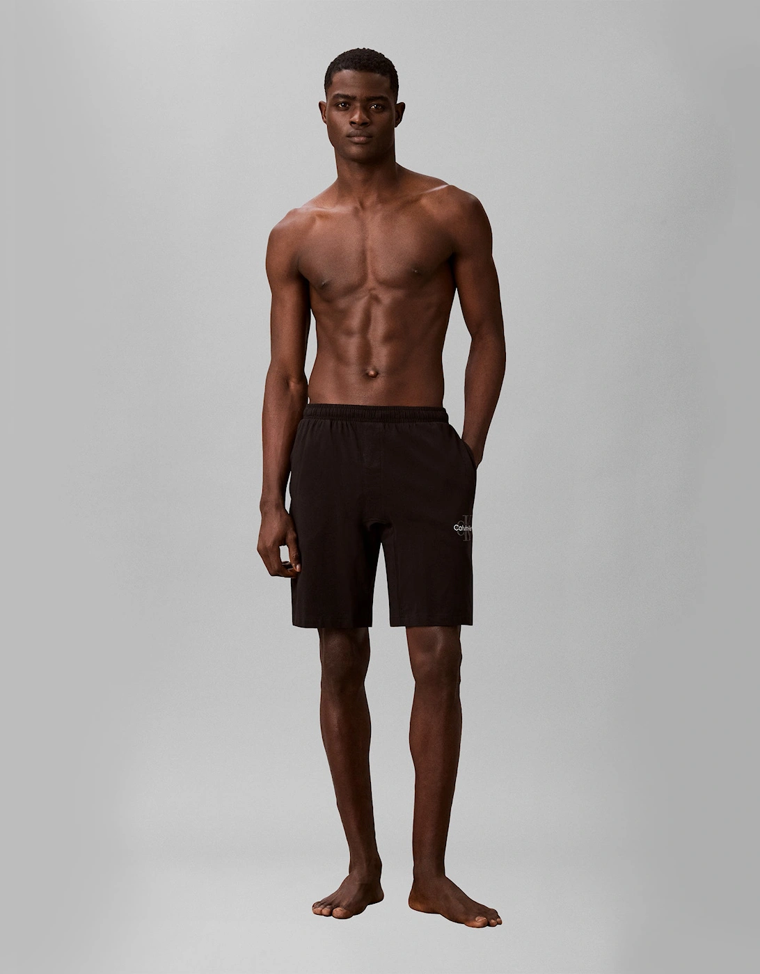 Calvin Klein MONOGRAM SLEEP SHORT Mens Shorts Black