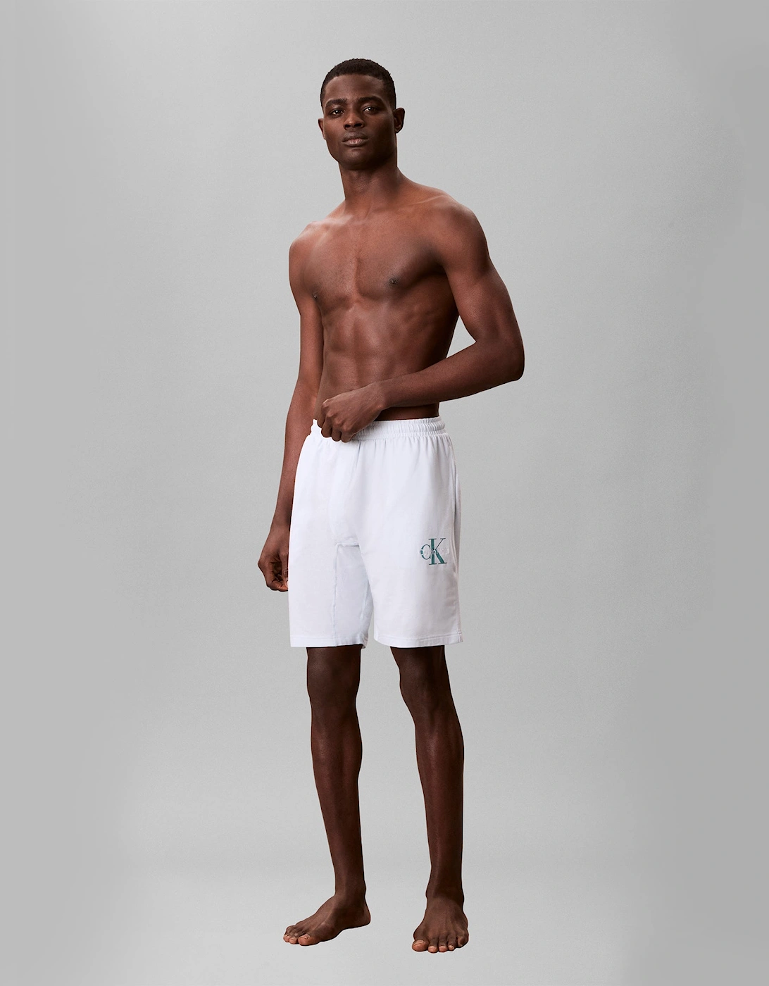 Calvin Klein MONOGRAM SLEEP SHORT Mens Shorts Ballad Blue