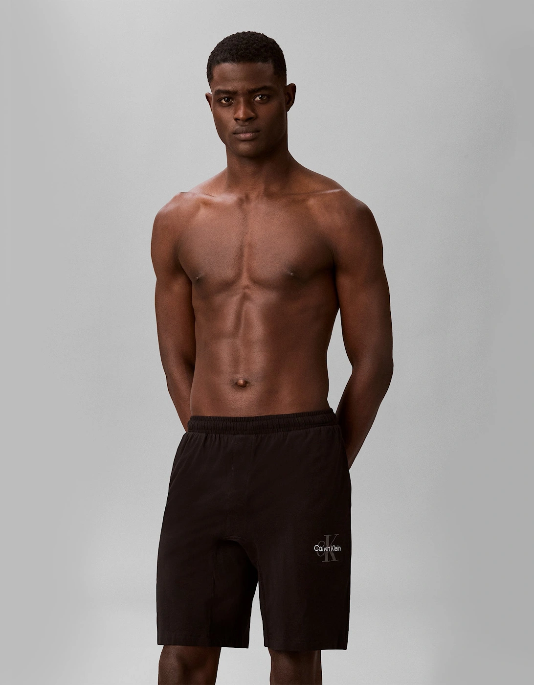 Calvin Klein MONOGRAM SLEEP SHORT Mens Shorts Black