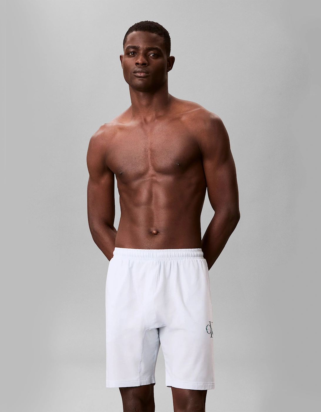 Calvin Klein MONOGRAM SLEEP SHORT Mens Shorts Ballad Blue