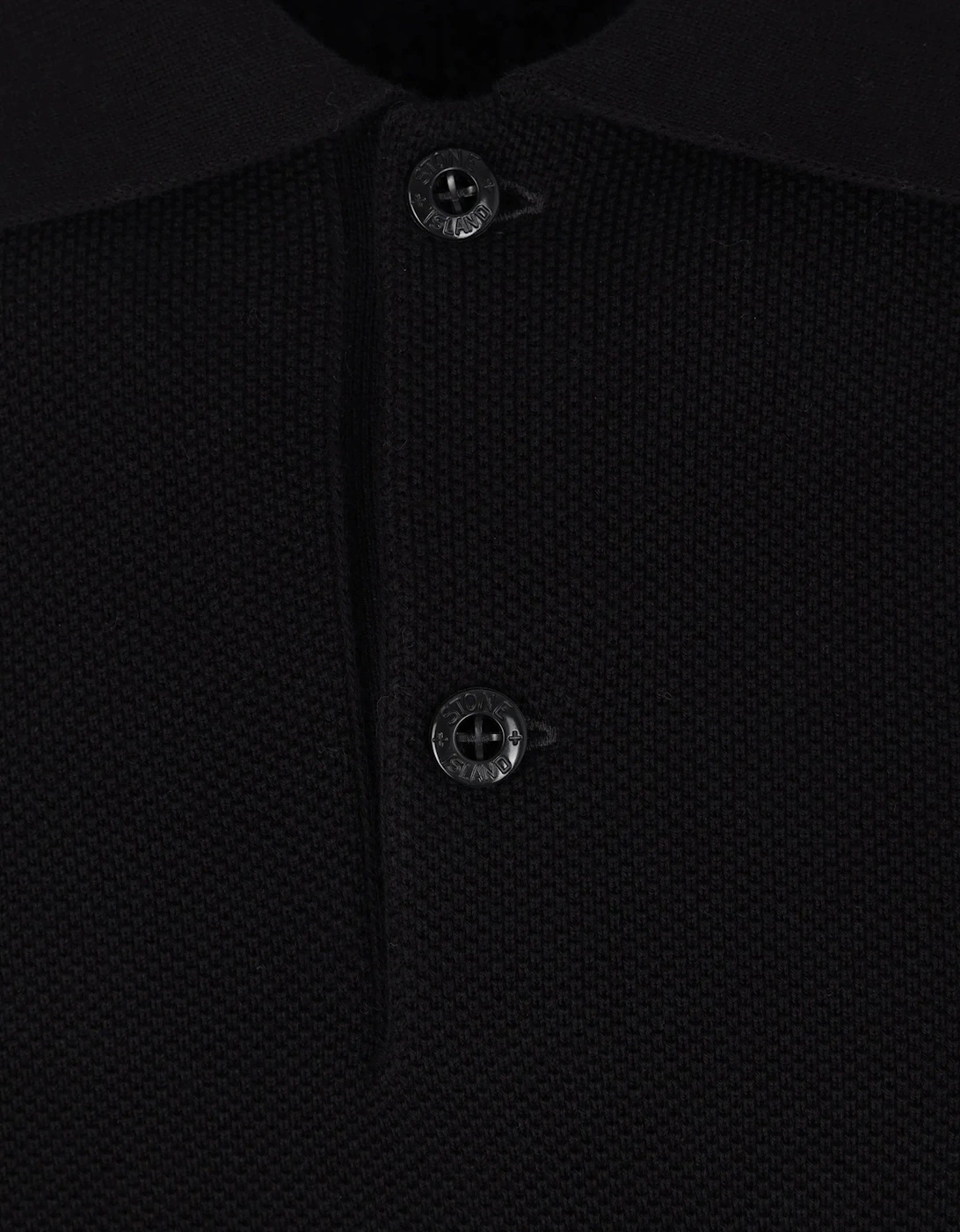 S00B5 Knitted Polo Black