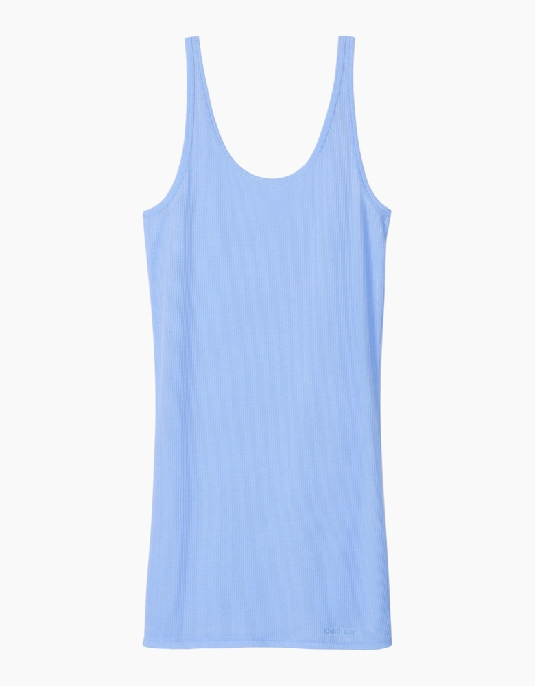 Calvin Klein TISSUE WAFFLE CHEMIS Womens Nightdress Blue Descent