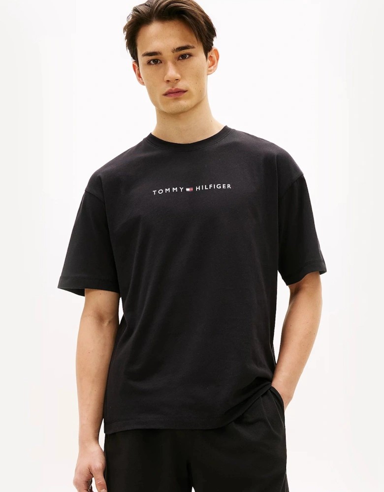 Tommy Hilfiger SS LOGO TEE Mens T-Shirt Black