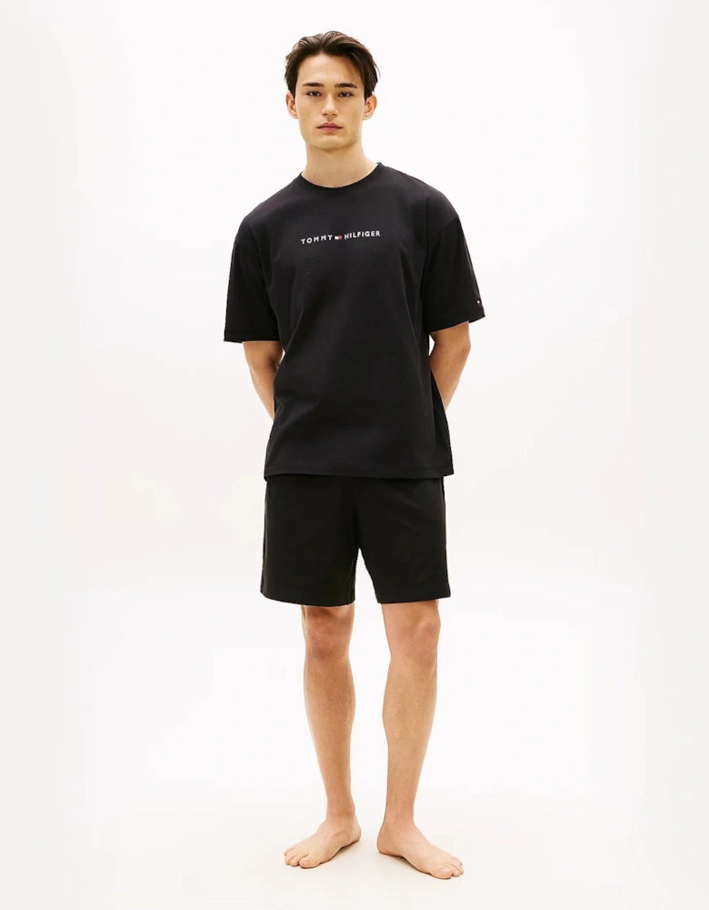 Tommy Hilfiger SS LOGO TEE Mens T-Shirt Black