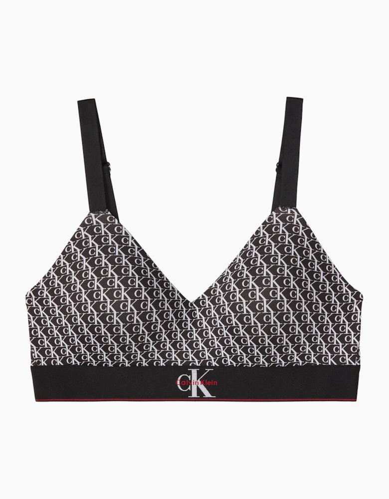 Calvin Klein LIGHTLY LINED BRALETTE Womens Bralette Black