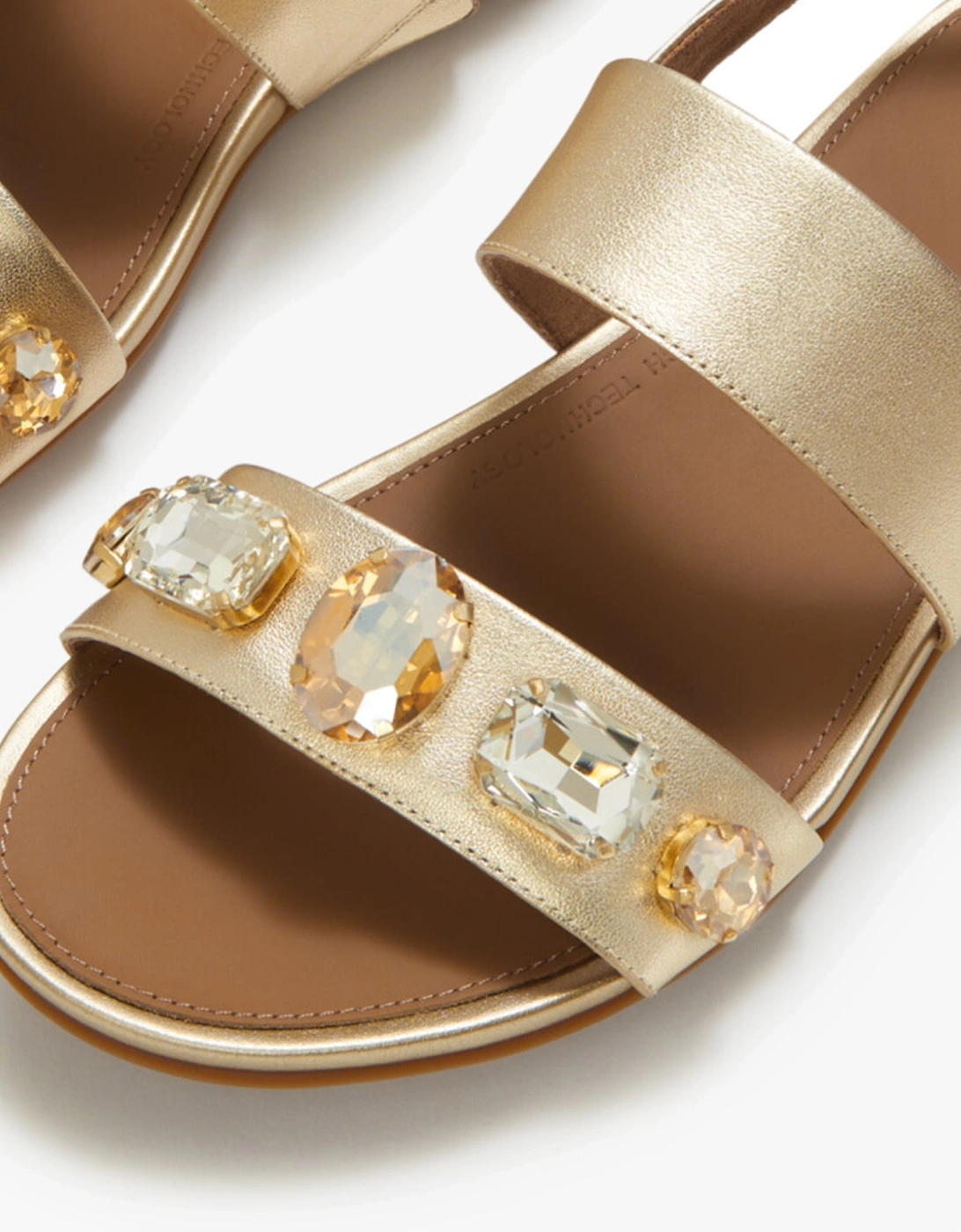 GRACIE ULTRA Womens Ankle Strap Sandals Platino