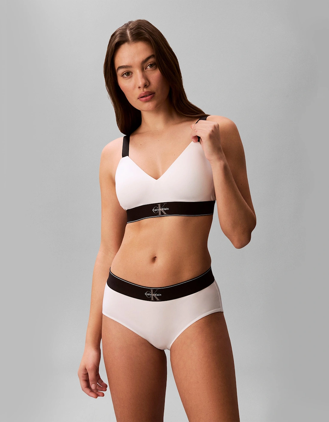 Calvin Klein LIGHTLY LINED BRALETTE Womens Bralette White