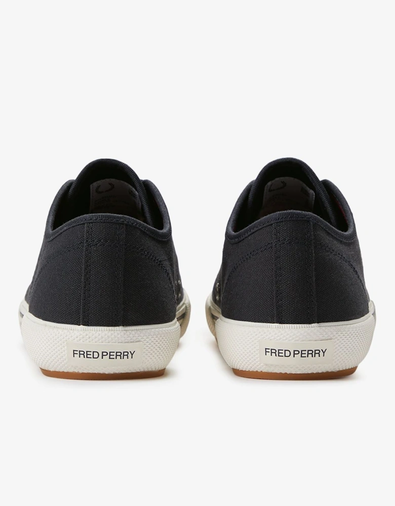 B708 Vintage Tennis Canvas Men's Navy/Red Trainers