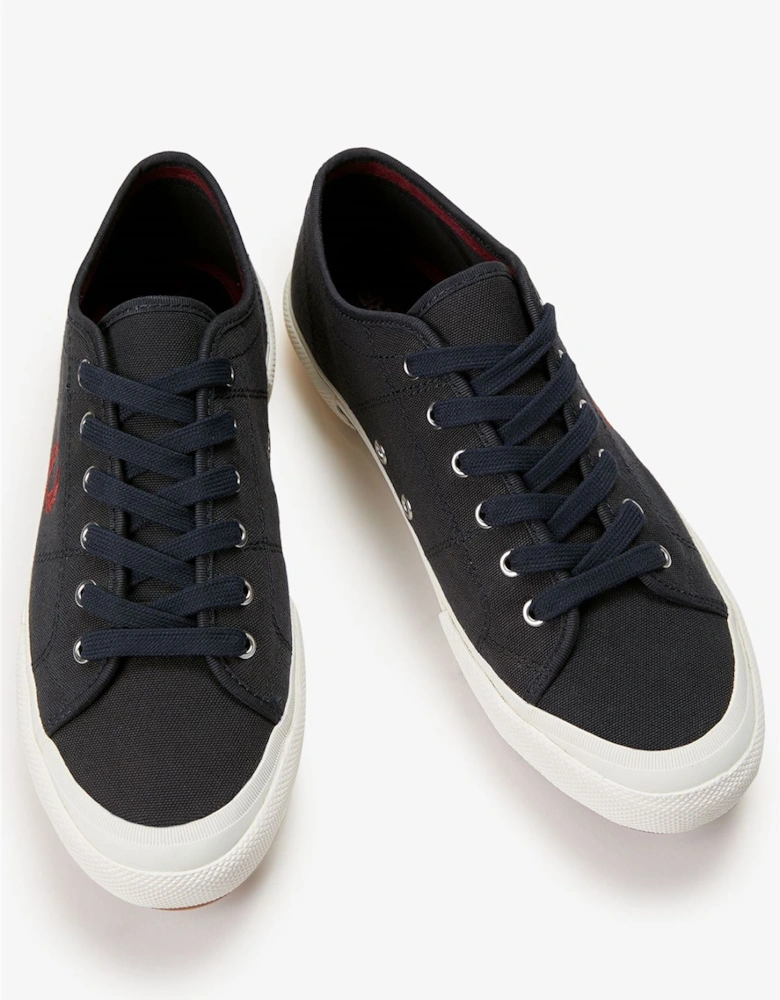 B708 Vintage Tennis Canvas Men's Navy/Red Trainers