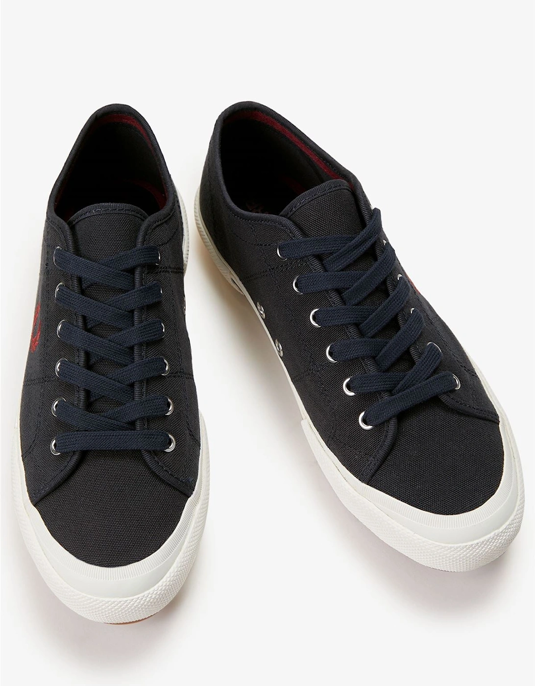 B708 Vintage Tennis Canvas Men's Navy/Red Trainers