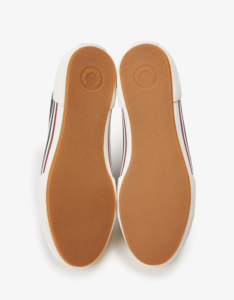 B708 Vintage Tennis Canvas Men's Navy/Red Trainers