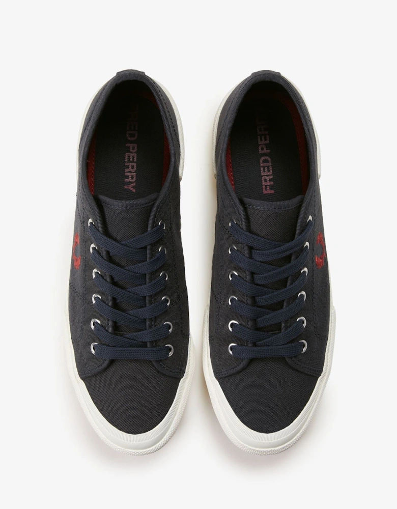 B708 Vintage Tennis Canvas Men's Navy/Red Trainers