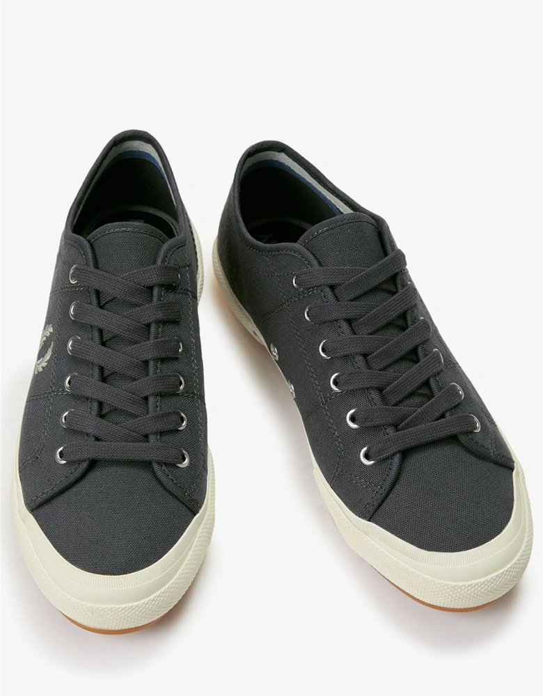 B708 Vintage Tennis Canvas Men's Anchor Grey Trainers