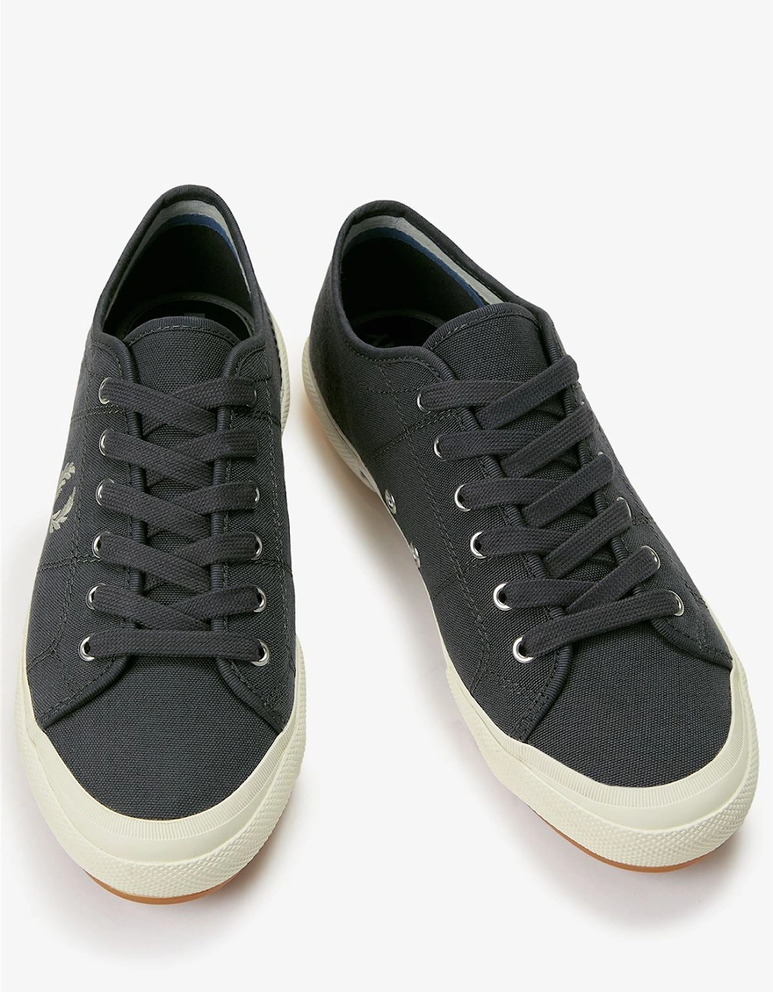 B708 Vintage Tennis Canvas Men's Anchor Grey Trainers