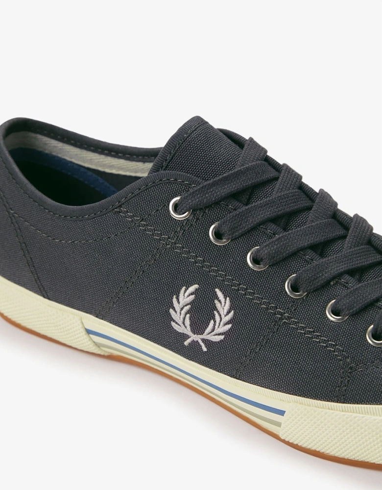 B708 Vintage Tennis Canvas Men's Anchor Grey Trainers