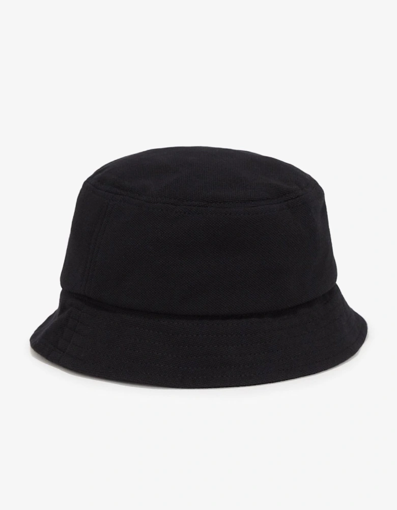 Mens Pique Bucket Hat - Black/Snow White 843