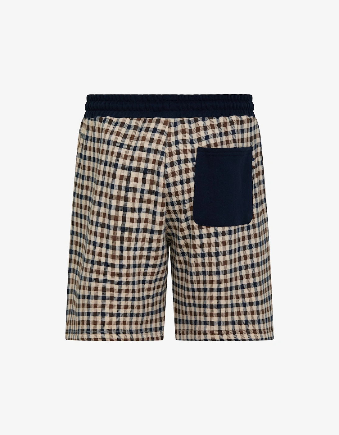 Mens Club Check Shorts - Navy 11