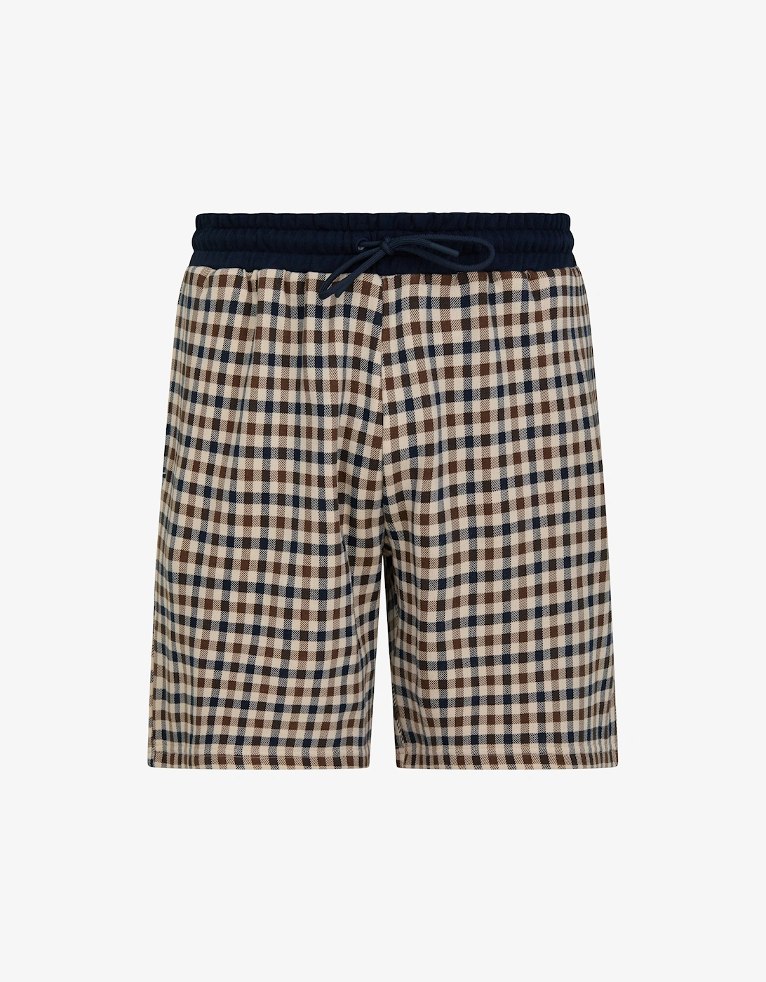 Mens Club Check Shorts - Navy 11, 4 of 3