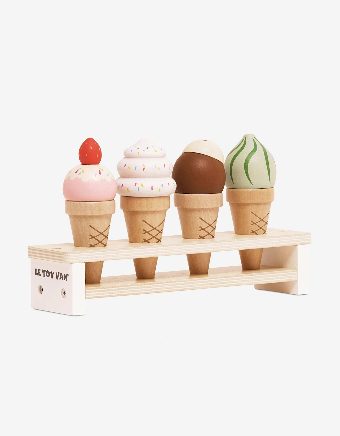 Wooden Ice Cream Cones Set ( W:10cm D:10cm H:13.7cm), 6 of 5