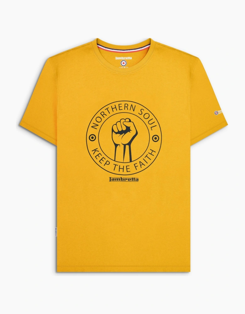 Mens Northern Soul Retro T-Shirt Black