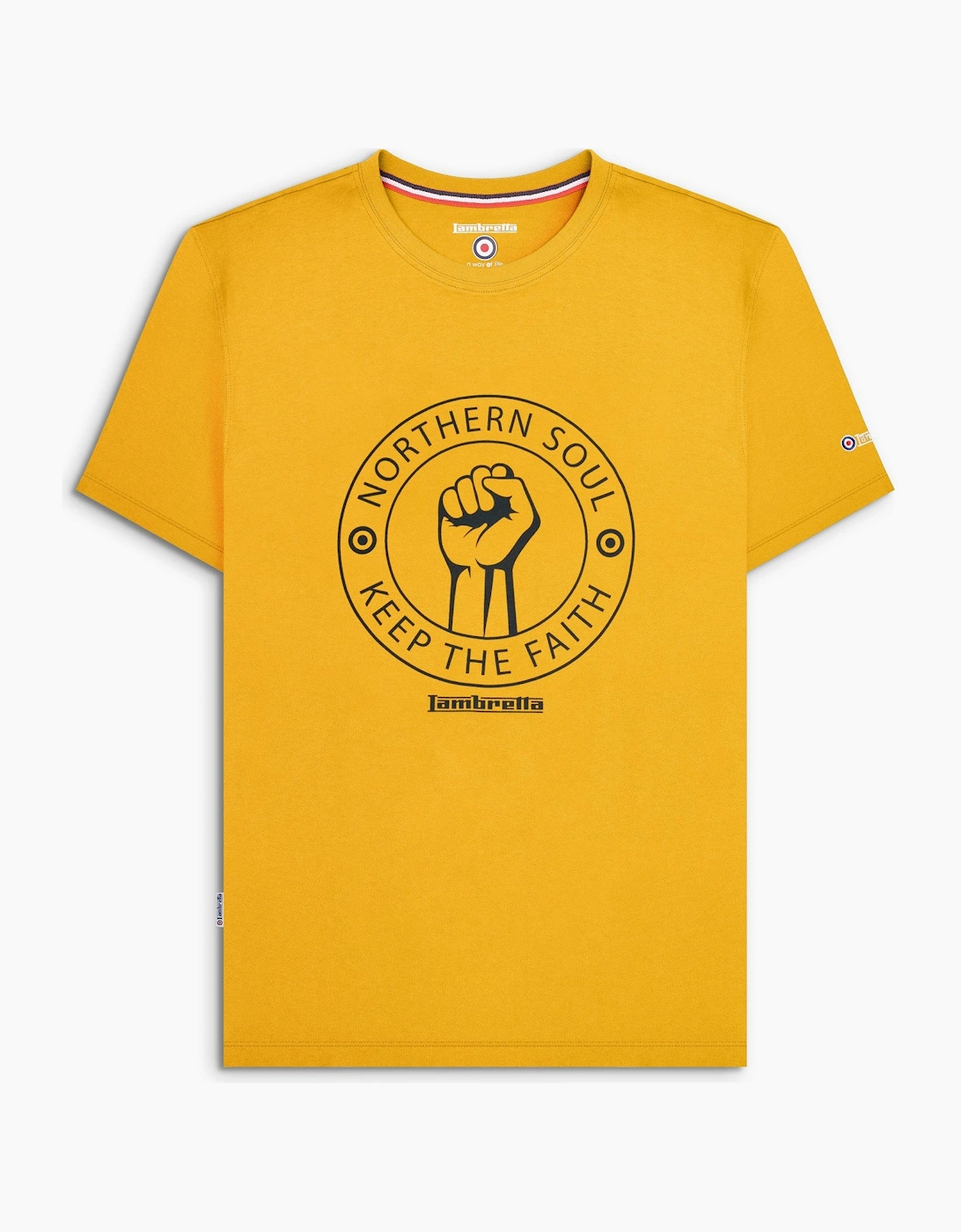 Mens Northern Soul Retro T-Shirt Black, 2 of 1