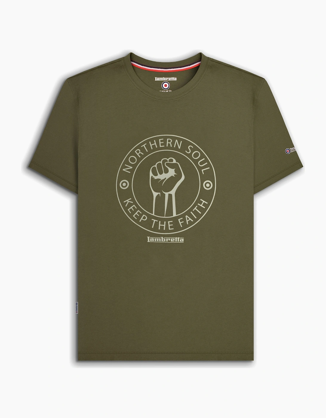 Mens Northern Soul Retro T-Shirt Black, 2 of 1