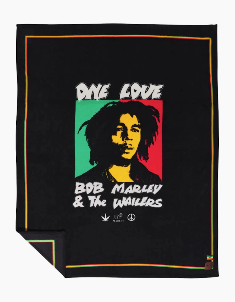 One Love Fleece Blanket - Black - OS