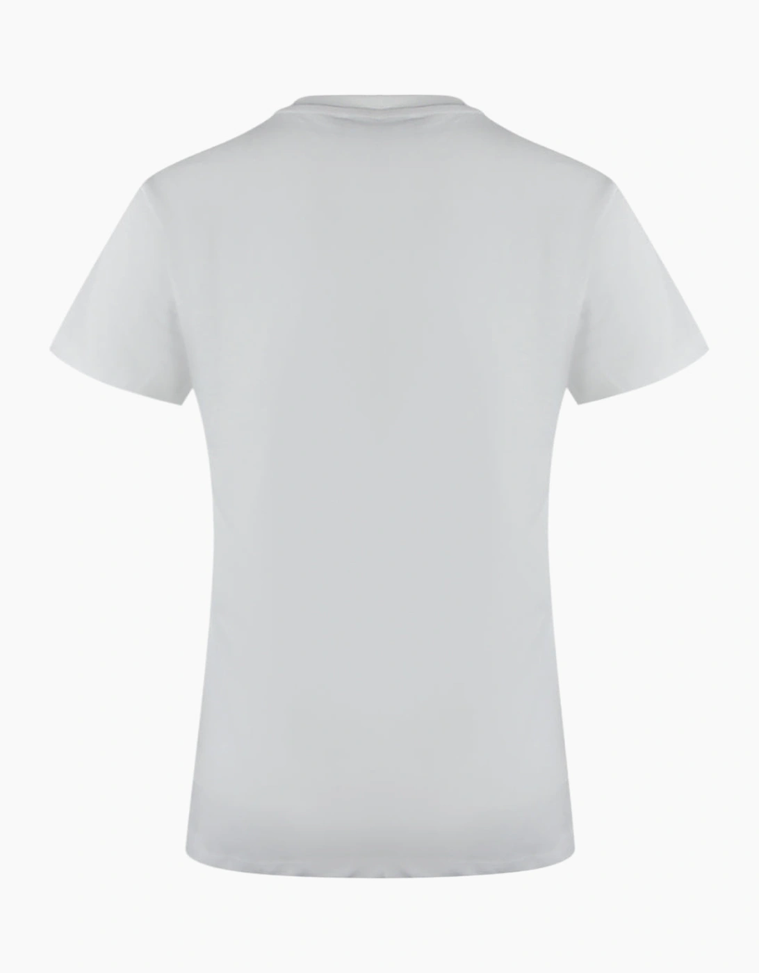 White T-Shirt Large Colourful Love Logo