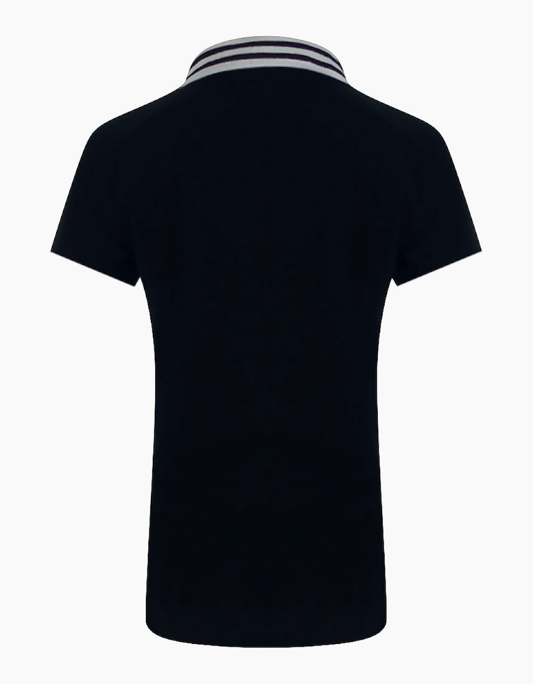 Navy Blue Polo Shirt Small White Box Logo