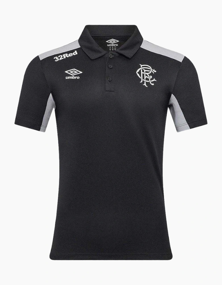 Mens Presentation Rangers FC Polyester Polo Shirt