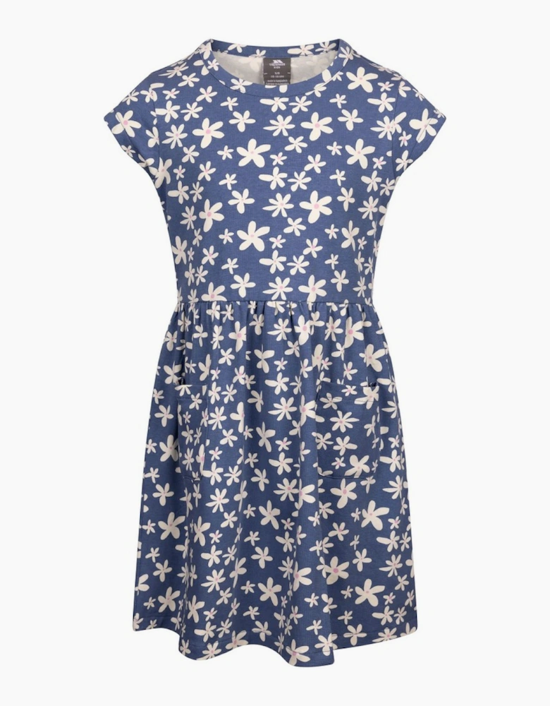 Girls Happiness Heart Short-Sleeved Dress