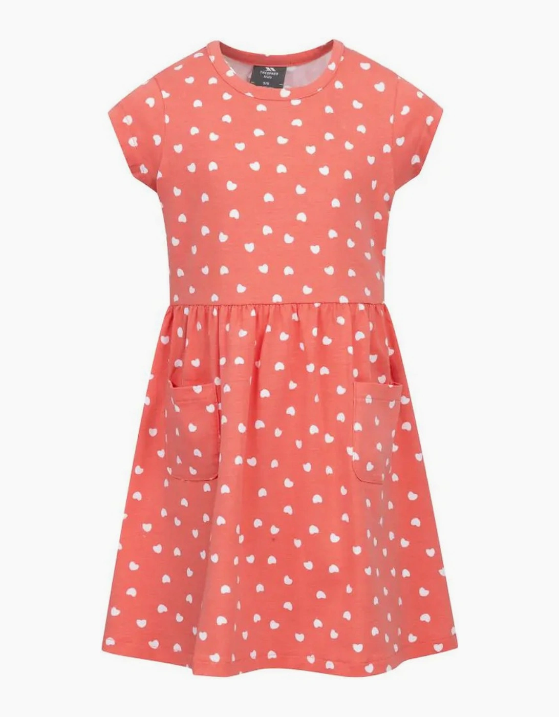 Girls Happiness Heart Short-Sleeved Dress, 5 of 4