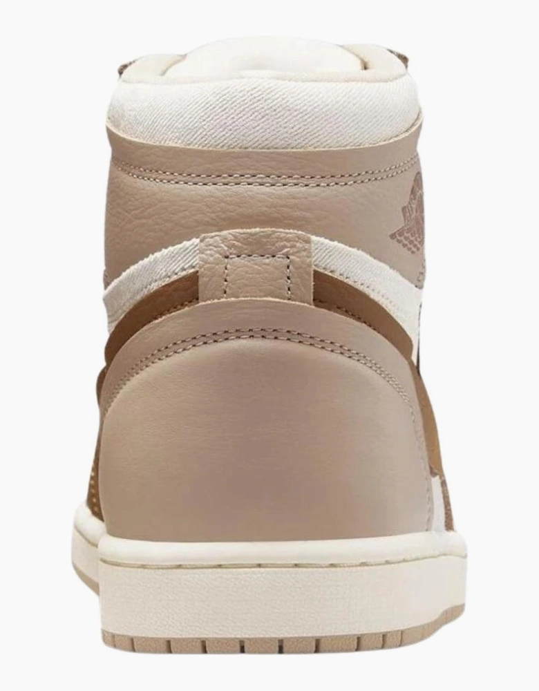 Womens/Ladies Air Jordan 1 Leather High-top Trainers