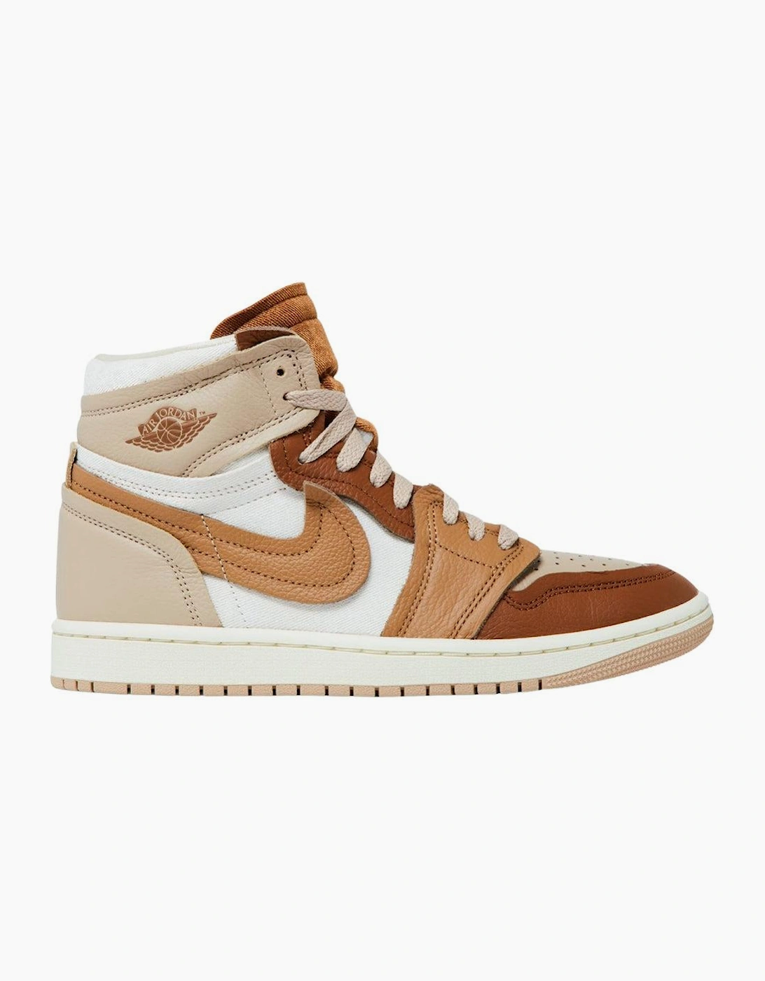 Womens/Ladies Air Jordan 1 Leather High-top Trainers, 5 of 4