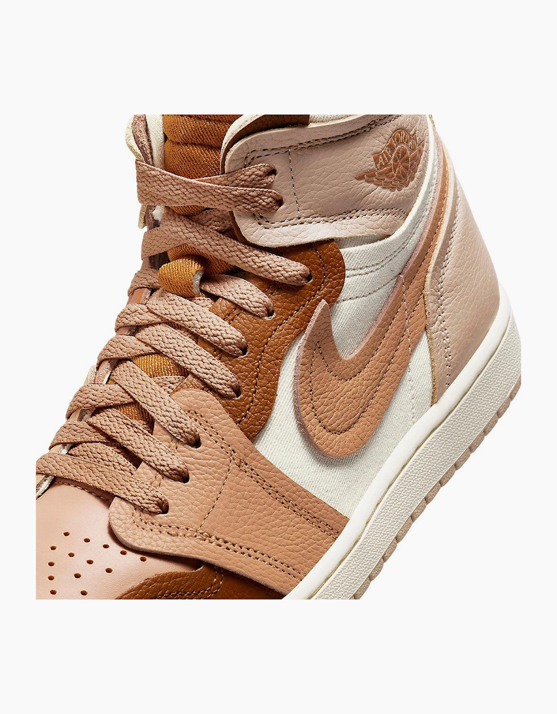 Womens/Ladies Air Jordan 1 Leather High-top Trainers