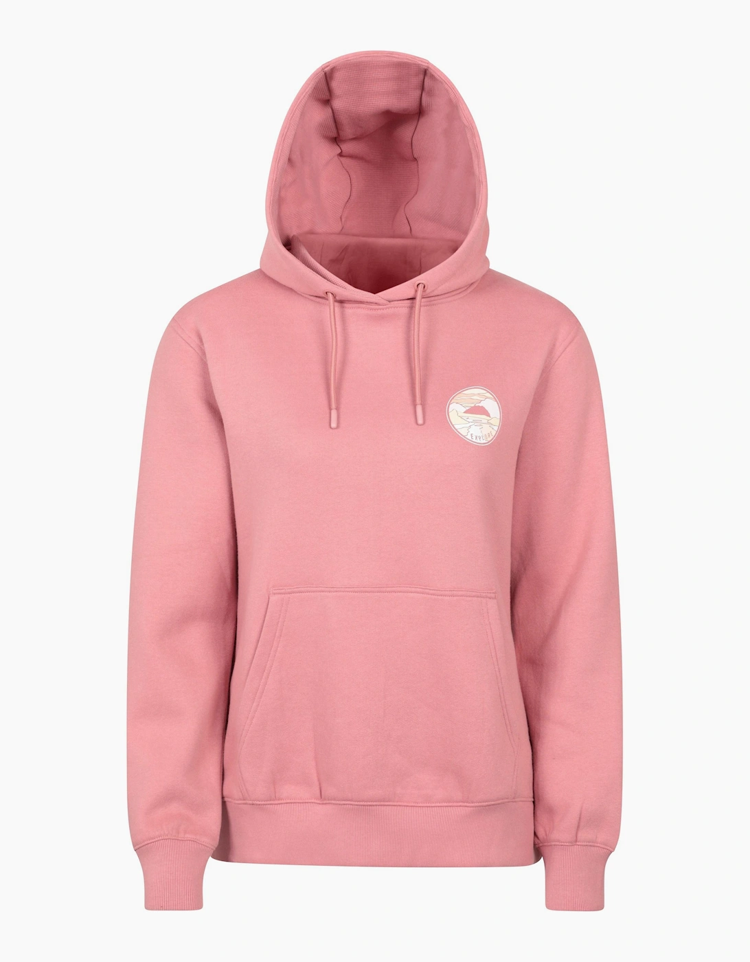 Mountain Warehouse Women's Pink / Landscape Regular Hoodie - Size: 8