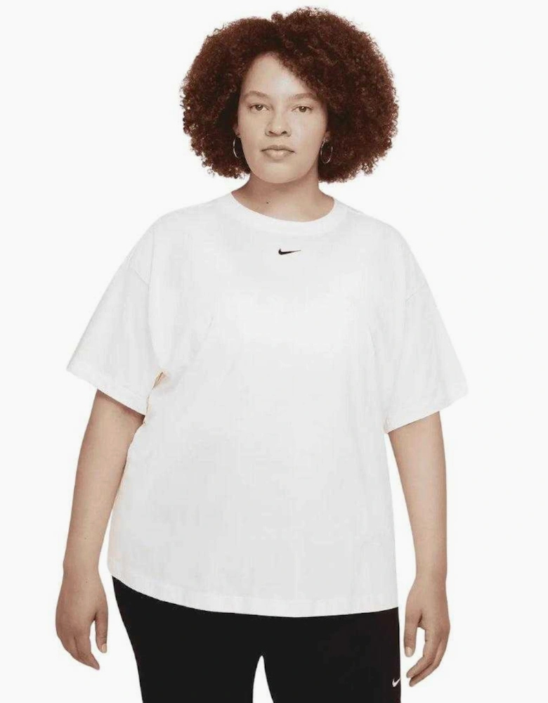 Womens/Ladies Small Logo Plus T-Shirt