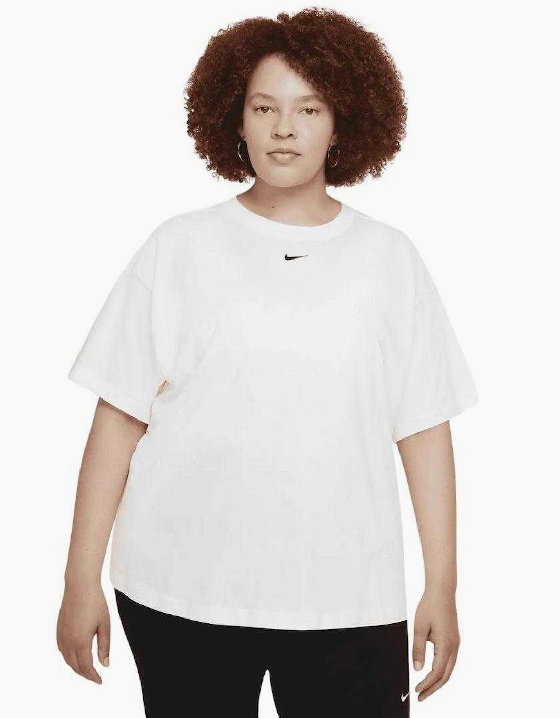 Womens/Ladies Small Logo Plus T-Shirt