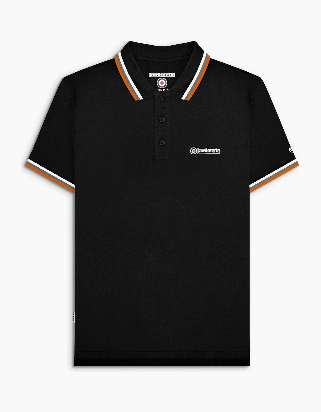 Mens Triple Tipped Retro Polo Shirt, 2 of 1