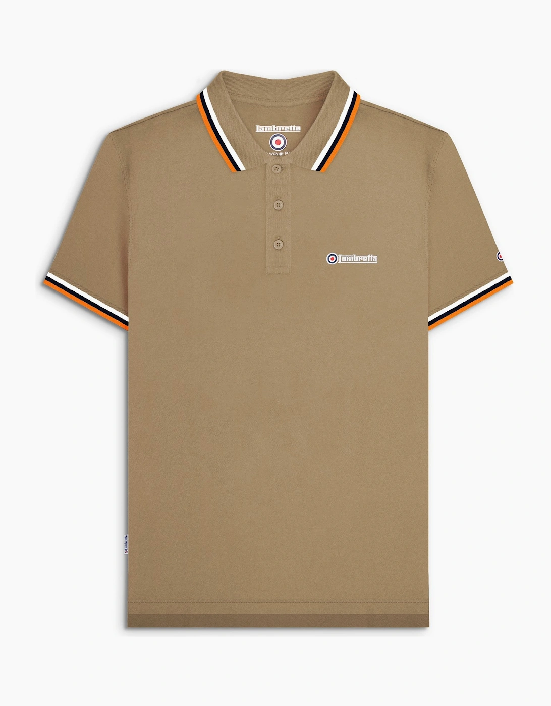 Mens Triple Tipped Retro Polo Shirt, 2 of 1