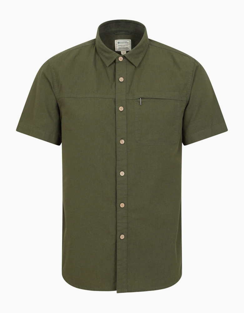 Mens Coconut Slub Short-Sleeved Shirt