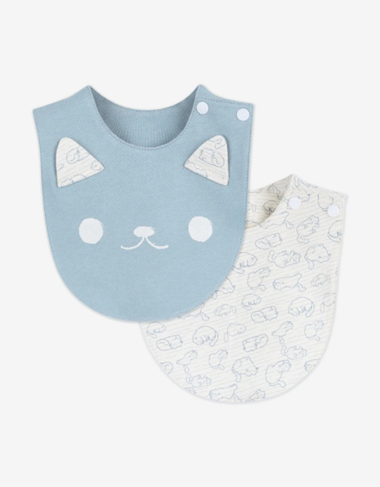 Baby Girls Bib Set in Blue