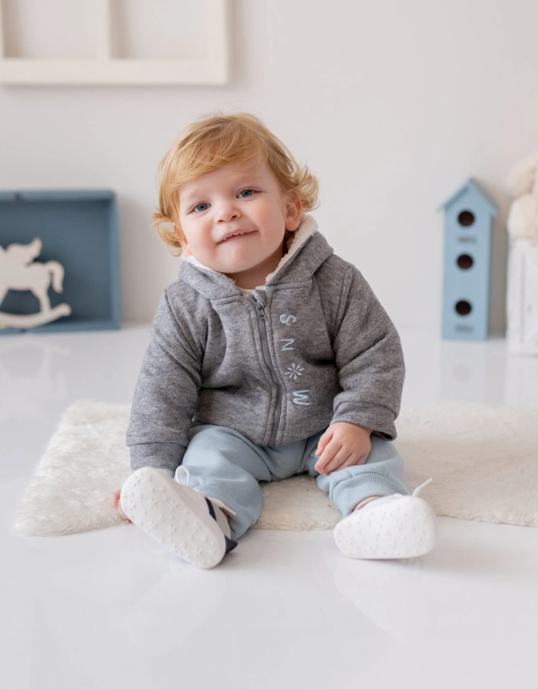 Baby Boys Snow Print 3 Piece Set in Blue