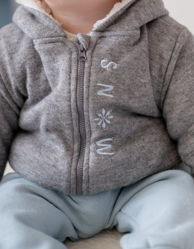 Baby Boys Snow Print 3 Piece Set in Blue